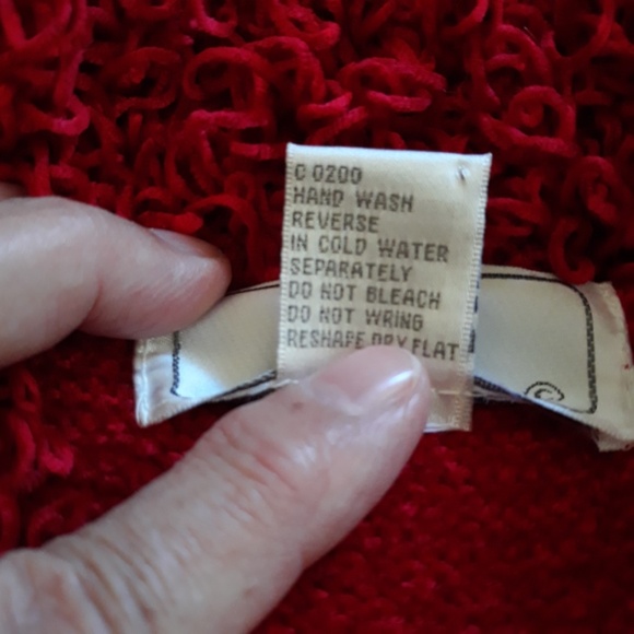 Full Zip Sleeveless Red Collared Sweater Vest Sz S - Picture 10 of 15